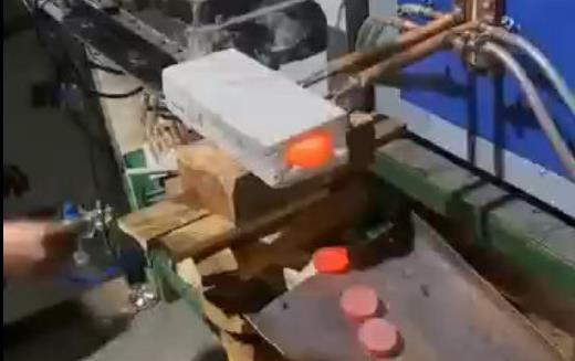 超音頻香蕉视频污污加熱爐 鐵餅自動送料上料加熱處理