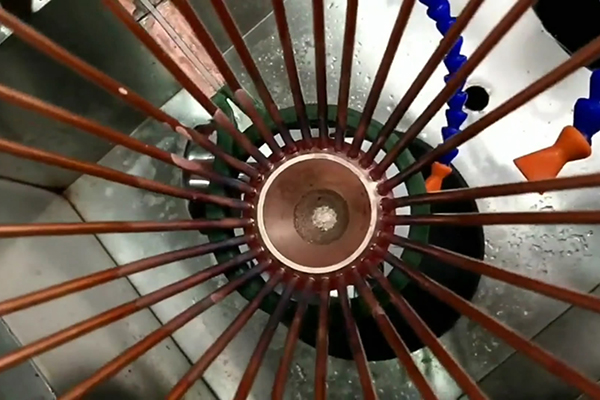 高頻釺焊機，多孔分配器接頭銅管焊接設備